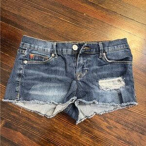 Hudson Jeans Blue Distressed Jean Shorts